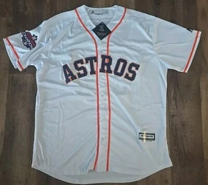 NEW! MAJESTIC Houston Astros Jose Altuve #27 2017 World Series Champions Jersey - Picture 1 of 4