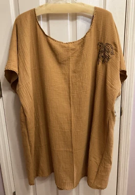 Túnica vikinga medieval renacentista bordada disfraz de cuervo 68" pecho, 40" largo Foto 1 de 4