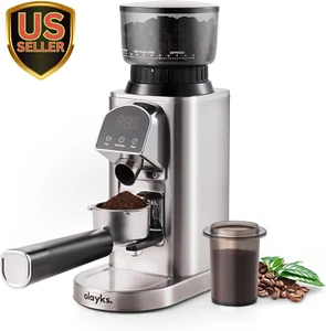 Conical Burr Coffee Grinder Electric with Electronic Timer, Anti-Static, Coff... - Picture 1 of 12