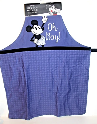 Disney MICKEY MOUSE Oh Boy ADULTO Tela DELANTAL Interior/Exterior Cocina Bar B Que NUEVO Foto 1 de 4