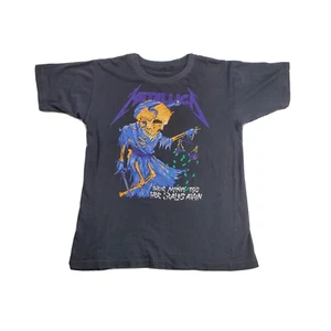 Metallica vintage t shirt Alt Back Pushead 90's Their money tips her scales M - Picture 1 of 8
