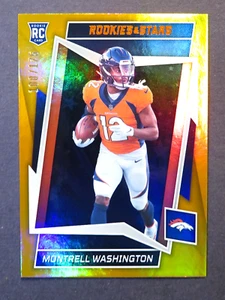 2022 Panini Rookies & Stars Montrell Washington Orange Rookie Card Broncos /175 - Picture 1 of 2