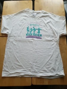 Vintage Hanes Single Stitch Celebrating Jerusalem Israel Independence Day Sz XL - Picture 1 of 12