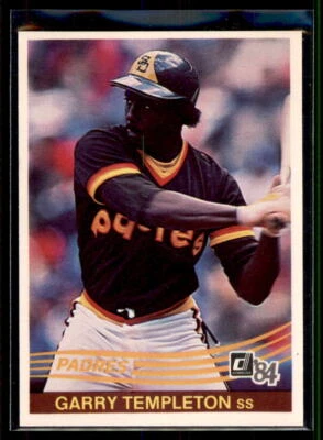 1984 Donruss Garry Templeton #185 San Diego Padres - Image 1 of 2