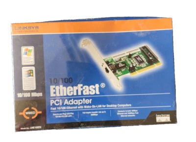 SEALED Linksys Etherfast PCI Adapter Desktop Computers Model LNE100TX - Image 1 of 4