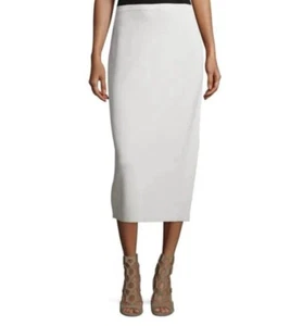 Eileen Fisher Midi Pencil Skirt size Small Knit Silk / Organic cotton Bone Color - Picture 1 of 12
