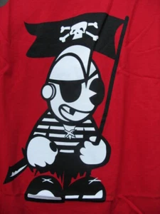 KIDROBOT PIRATE LOGO T SHIRT**SIZE XL, RED, COTTON***BRAND NEW W/TAGS - Picture 1 of 3