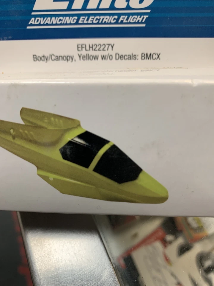 E-FLITE EFLH227Y Body Canopy Yellow W/O Decals BMCX Bag N - Image 1 of 1