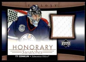 2005-06 Upper Deck Trilogy Honorary Swatches Ty Conklin Edmonton Oilers #HS-TC