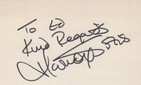 Marina Sirtis (Star Trek) signed 3x5 index card Vintage Cover