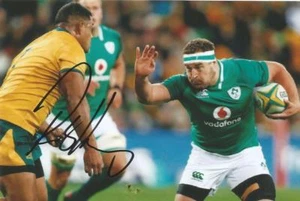 IRELAND & ULSTER RUGBY UNION: ROB HERRING SIGNED 6x4 ACTION PHOTO+COA - Picture 1 of 1