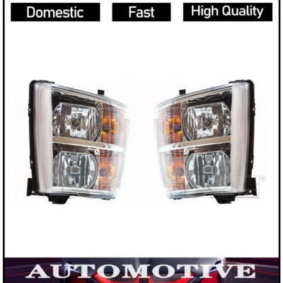 Левая правая фара в сборе TYC для Chevrolet Silverado 2500 2009 2008 2007 - Изображение 1 из 3