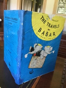 Die Reisen des Babar, De Brunhoff 1. Aufl., Drehbuch, 1934, gedruckt von Duenewald D/J - Bild 1 von 12
