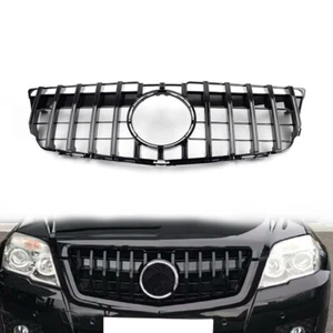 GTR Style Front Bumper Hood Grille For Benz GLK Class X204 GLK350 2008-12 Black - Picture 1 of 15