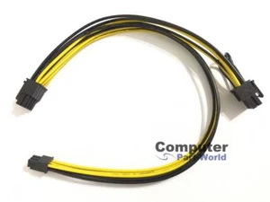 Mini 6pin Male to 6+8pin Male PCIe Power Cable for Mac Pro GPU 35CM+15CM 18AWG - Picture 1 of 1