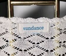 Sundance - White Button-Up Cardigan Sweater (Size: S/M)