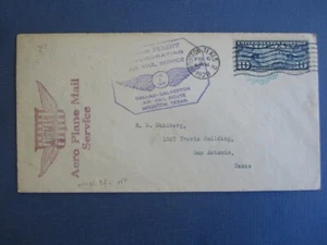 Old 1928 - FIRST FLIGHT - Houston TEXAS - Airmail COVER - Dallas Galveston - Picture 1 of 2