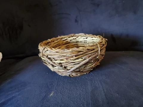 Woven Wood Vine Twig Stick Rustic Small Birds Nest Style Basket Cover