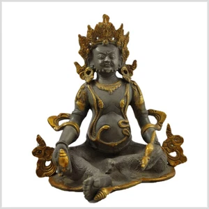 Jambhala Dzambhala Dzambala Zambal - Gott des Reichtums 25cm Graugold Kubera - Bild 1 von 4
