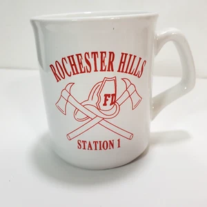 Rochester Hill Michigan Fire Station 1 Fireman Coffee Tea Mug Cup - Picture 1 of 6