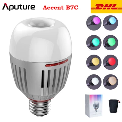 Aputure Accent B7C 7W RGBWW LED Smart Bulb 2000K-10000K for Photography Lighting - Image 1 of 4