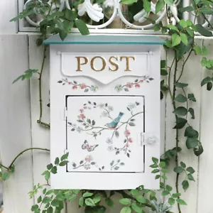 Retro Mailboxes Residential Mailbox Wall Mount Vintage Wedding Mail Box - Picture 1 of 6