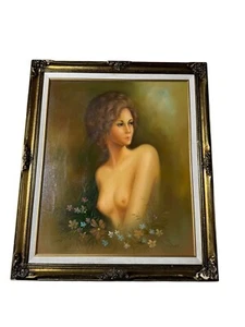 Pintura realismo de colección óleo sobre lienzo firmada por el artista Oliver mujeres desnudas - Imagen 1 de 12