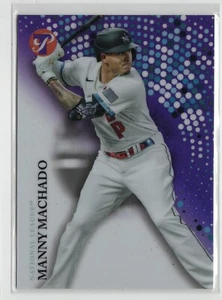 2022 Topps Pristine MANNY MACHADO PURPLE REFRACTOR PARALLEL /99 #184 - SD PADRES - Picture 1 of 2