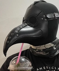 Plague Doctor Echtledermaske ""Cocktail"" Edition - Bild 1 von 20