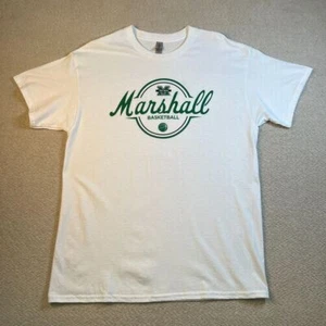 Marshall Thundering Herd Basketball Shirt Men Sz L White Mountain Health Network - Picture 1 of 11