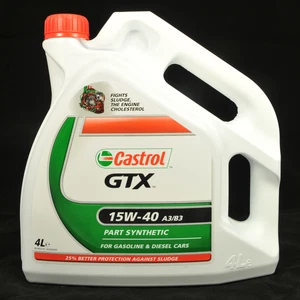 Castrol GTX 15W-40 A3/B3 4 Liter, MB 229.1, VW 50101/50500, Fiat 9.55535-D2 - Bild 1 von 2