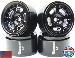 TxXrcss RC 1.0 Beadlock Wheels Offsets -2 Aluminum Rims for AX24 1/18 TRX4M A - Picture 1 of 5