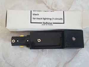NEW Nutone TC-13BL Conduit Adaptor Continuation 1-Circuit Track Lighting Black - Picture 1 of 3
