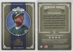 2005 Donruss Diamond Kings Rickey Henderson #295 HOF