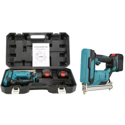 Portable Brushless Cordless Brad Nailer Straight Finish Nail Gun w/ 2 Battery - Image 1 of 4