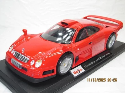 MERCEDES-BENZ AMG CLK-GTR VERSIÓN CALLE CARRERA ROJO 1:18 NUEVO EN CAJA. Foto 1 de 4