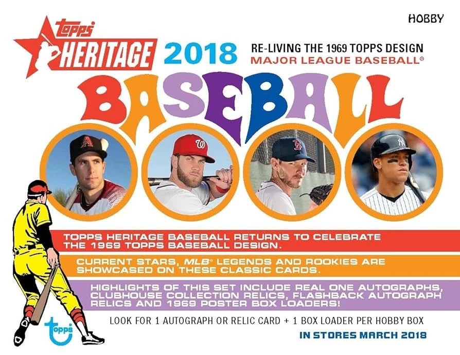 2018 Topps Heritage Baseball, Complete Your Set, Pick & Choose #1-#400 - Image 1 of 1