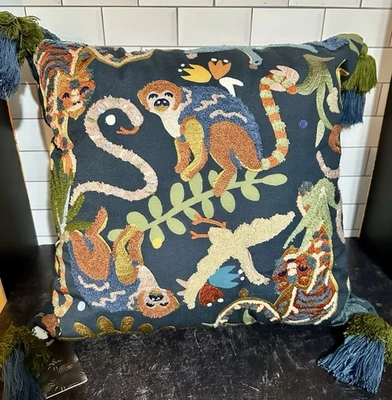 Gorgeous Loloi By Justina Blakeney Animal Print Pillow Needlepoint - Image 1 of 4