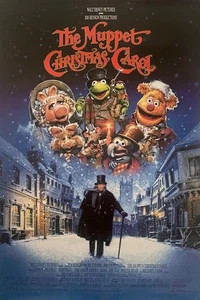 PÓSTER DE LA PELÍCULA THE MUPPET CHRISTMAS CAROL ORIGINAL ENROLLADO 1SH 40" X 27" S/S COMO NUEVO 1992 - Imagen 1 de 1
