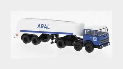 Camión cisterna 1:87 BREKINA PLAST Fiat 691 T Aral 1970 azul blanco modelo BRE58583 Foto 1 de 2