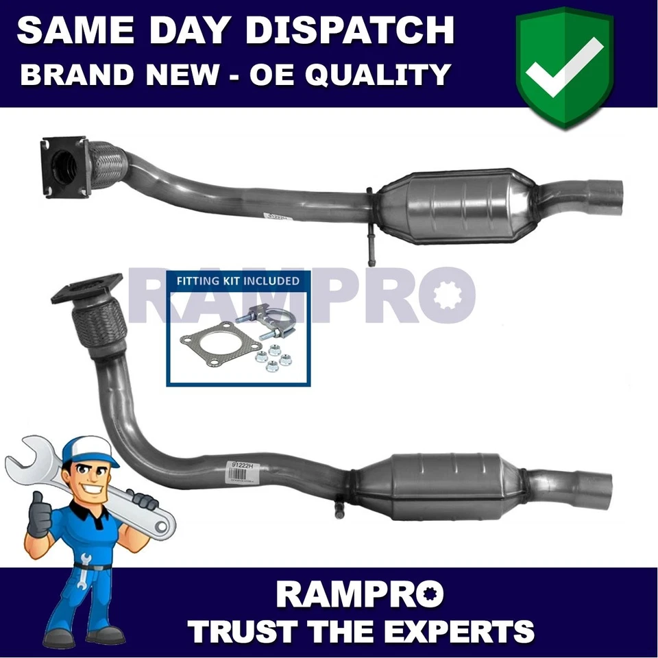 Rampro Catalytic Converter Kit Fits VW Golf 1989-1993 1.8 #2 155253208X - Image 1 of 4