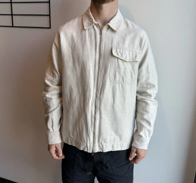 SCHNAYDERMAN'S Jacket Overshirt Mens Linen /Cotton size 39-40 - Image 1 of 4