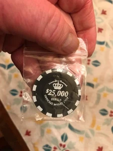 Chip de dinero oficial $25,000 número de serie 052515 - Imagen 1 de 2