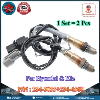 Sensor de oxígeno aguas arriba y aguas abajo O2 02 2 piezas para Kia Rio Soul 2012-2018 1,6 L Foto 1 de 4