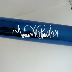 Miguel Cabrera Signed Rawlings Blue Chrome MLB Bat Tigers JSA Authenticated - Picture 1 of 7