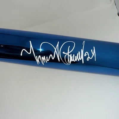 Miguel Cabrera Signed Rawlings Blue Chrome MLB Bat Tigers JSA Authenticated - Image 1 of 4
