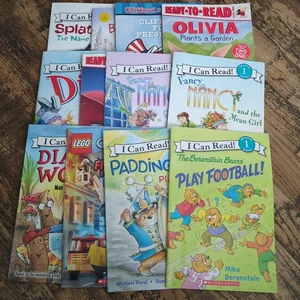 12 I Can Read Scholastic Variety Book Lot Level 1 Pete The Cat Fancy Nancy  - Picture 1 of 14