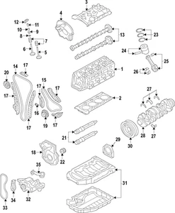 Genuine Volkswagen Chain Guide 06K-109-469-G - Picture 1 of 1