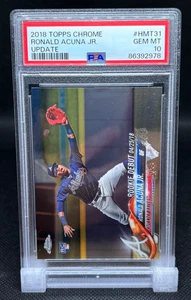 2018 Topps Chrome Ronald Acuna Jr. #HMT31 Update Debut Rookie Card RC PSA 10 - Bild 1 von 3