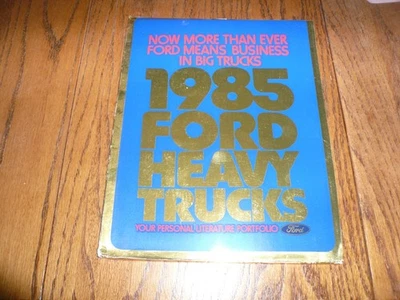 1985 Ford Heavy Trucks Personal Literature (6 Brochures) Portfolio - Vintage - Image 1 of 4